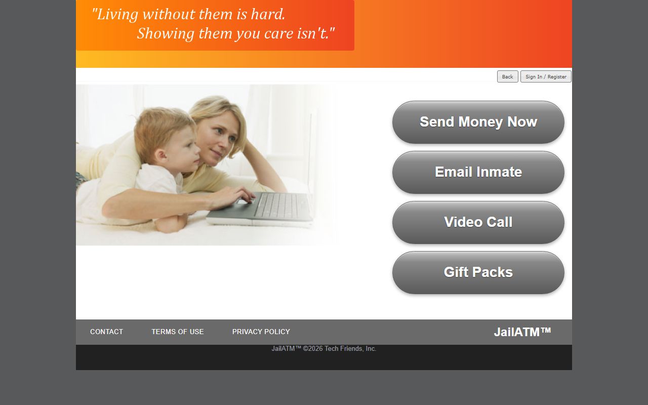 JailATM deposit portal for Moniteau County Jail inmate money and gift packs