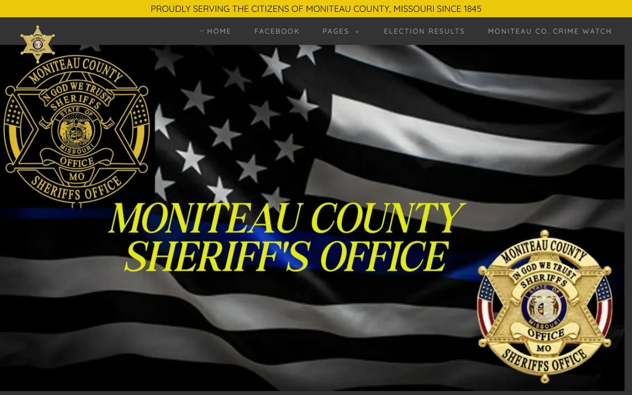 Moniteau County inmate records sheriff homepage and jail information